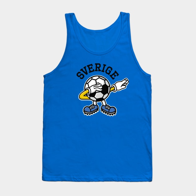 Sverige Sweden dab dabbing soccer football Tank Top by LaundryFactory